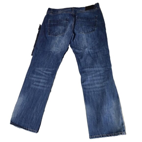 Bluenotes Brodie Jeans Men's 38 x 30 Slim Straight Fit Mid Rise Denim Jeans - Picture 3 of 10